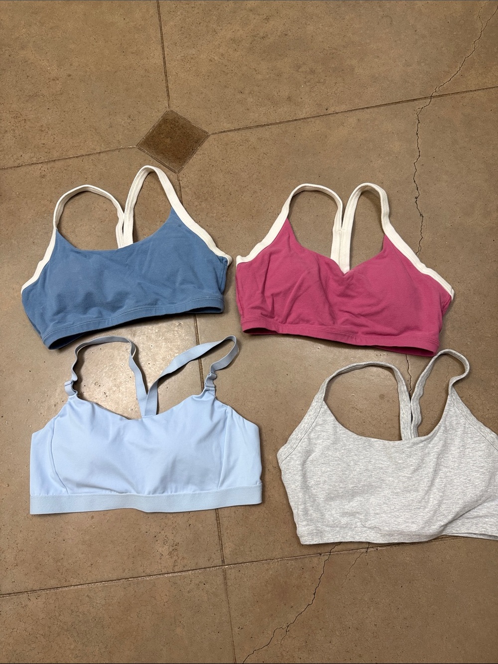 Women’s Sports bra bundle - Blue, Pink, Light Blue, Gray